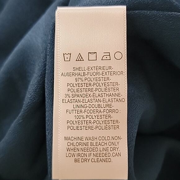 Dress the Population Tiffany One-Shoulder Midi Dress in Peacock Blue  XXL - Picture 15 of 16